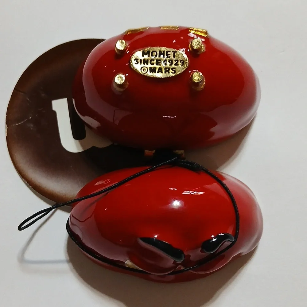 M&M Monet Red Character Enamel Keepsake Trinket Box